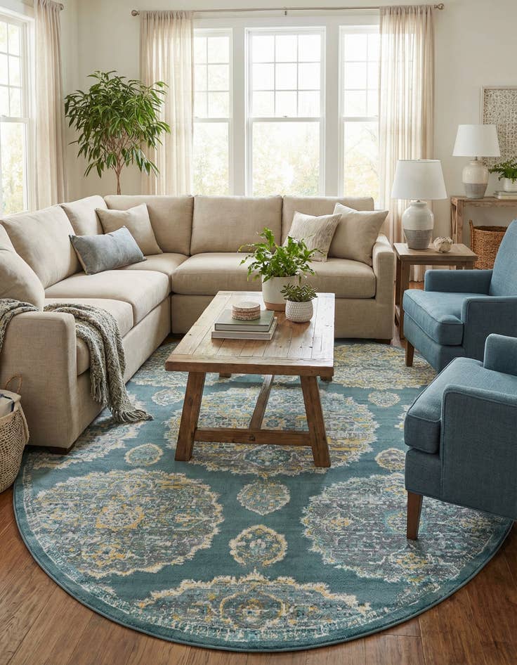 Detail image of 8' 2 x 10' Paragon Oval Rug