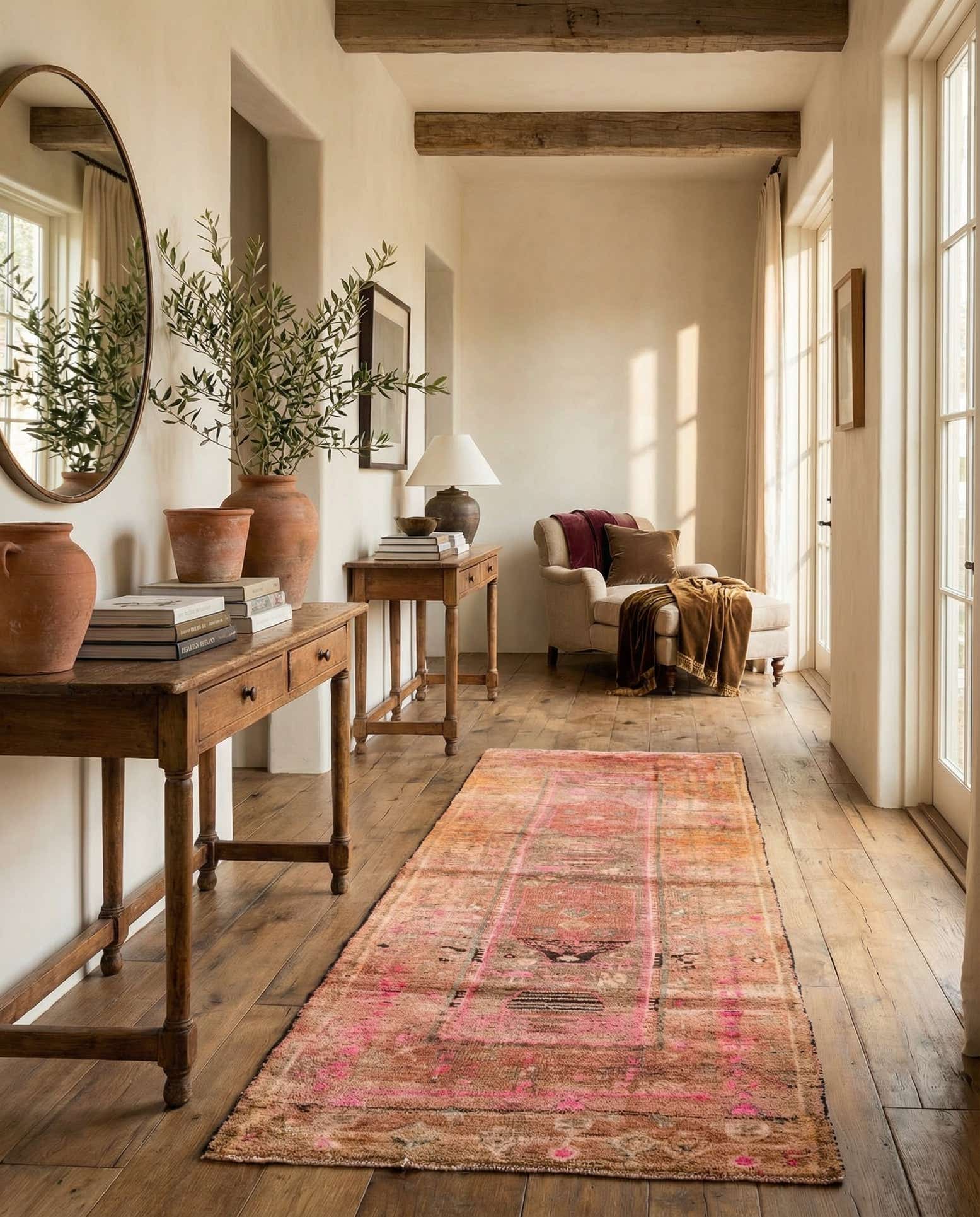 3' 5 x 7' 10 Hand Knotted Ultra Vintage Persian Wool Runner Rug