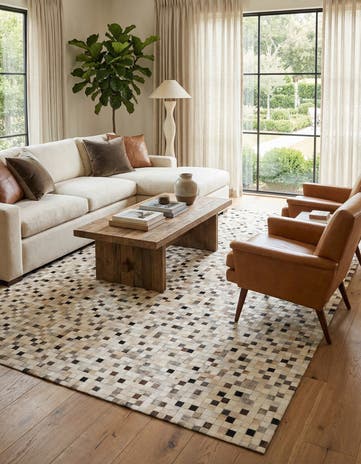 8' x 9' 11 Cowhide Stocks Rug