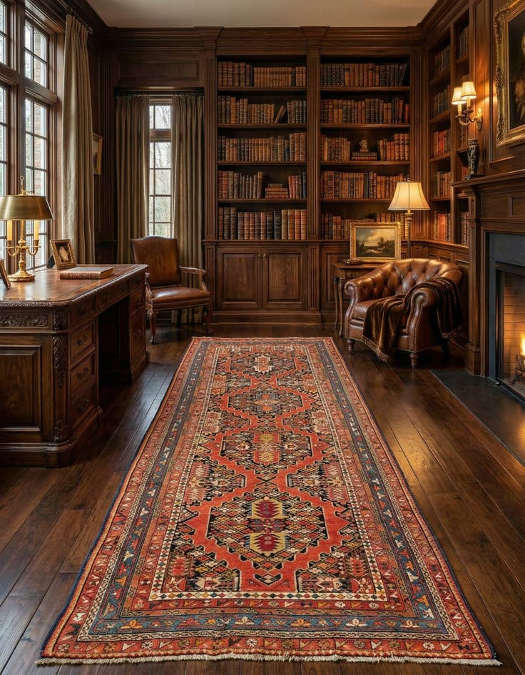 Detail image of 4' 6 x 9' 11 Kuba Rug