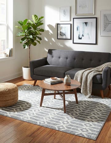 4' x 6' Lattice Trellis Rug