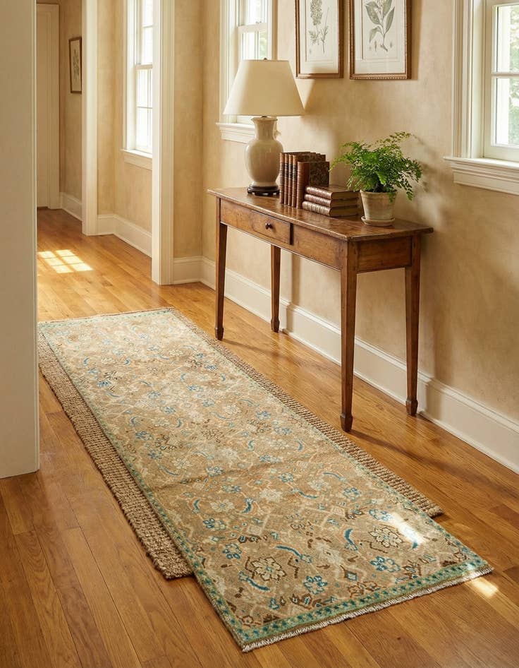 Detail image of 1' 11 x 7' 5 Hamedan Runner Rug