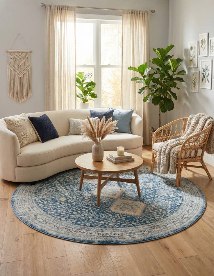 Detail image of 10' 2 x 10' 2 Newport Round Rug