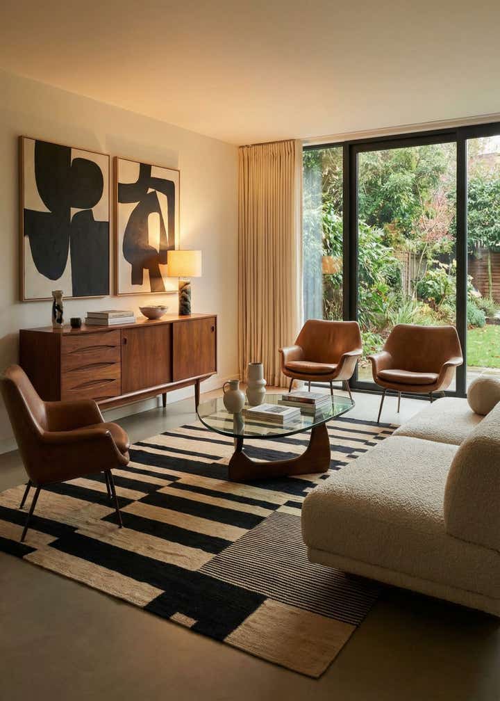 5' 10 x 7' 8 Hand Woven Kilim Modern Wool Rug