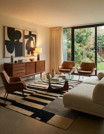 5' 10 x 7' 8 Hand Woven Kilim Modern Wool Rug