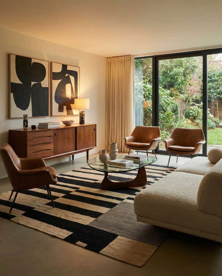 5' 10 x 7' 8 Hand Woven Kilim Modern Wool Rug