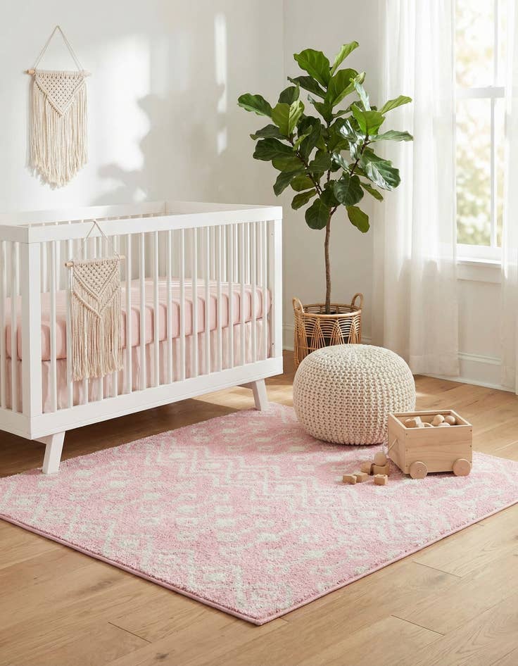 Detail image of  3' x 3' Moroccan Trellis Square Rug