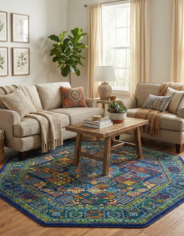 5' 3 x 5' 3 Calypso Octagon Rug