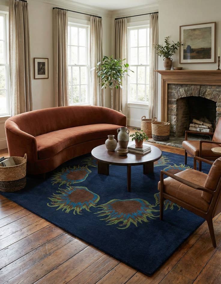 Detail image of 7' 6 x 7' 7 Luna Square Rug