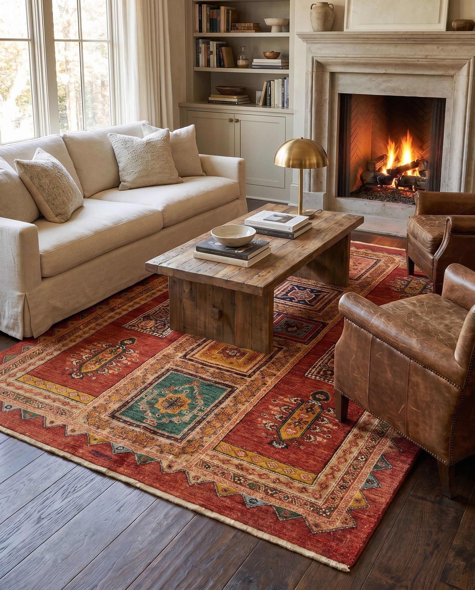 4' 11 x 6' 3 Luribaft Wool Rug