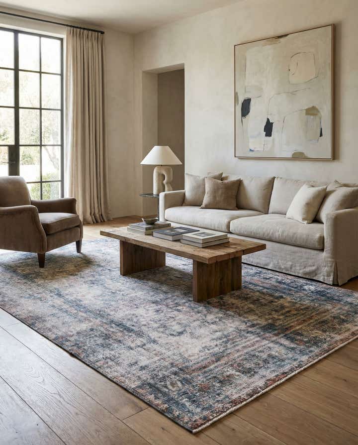 6' 8 x 10' 2 Hand Knotted Ultra Vintage Persian Wool Rug