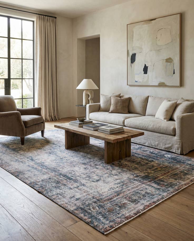 Detail image of 6' 8 x 10' 2 Hand Knotted Ultra Vintage Persian Wool Rug