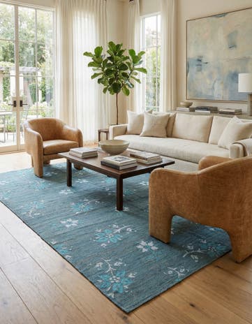 5' 5 x 7' 11 Hand Woven Kilim Modern Rug