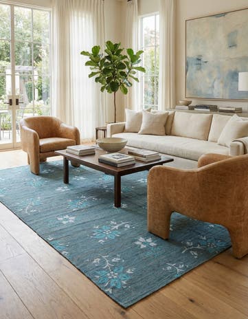 5' 5 x 7' 11 Hand Woven Kilim Modern Rug