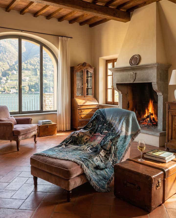 4' 6 x 6' The Lenno Shore Throw Blanket