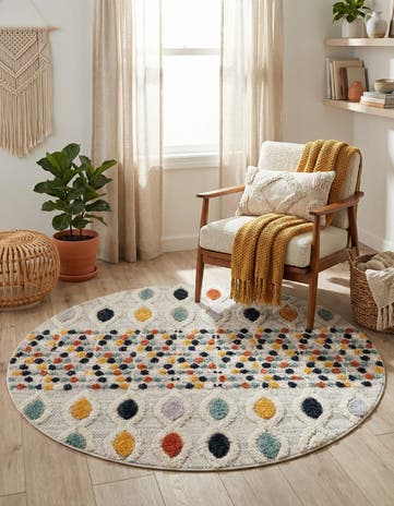 5' 3 x 5' 3 Cherokee Round Rug