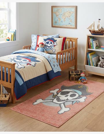 2' 2 x 3' 11 Pirate Whimsy Kids Runner Rug