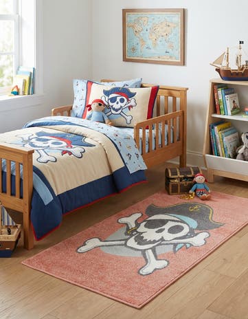 2' 2 x 3' 11 Pirate Whimsy Kids Runner Rug