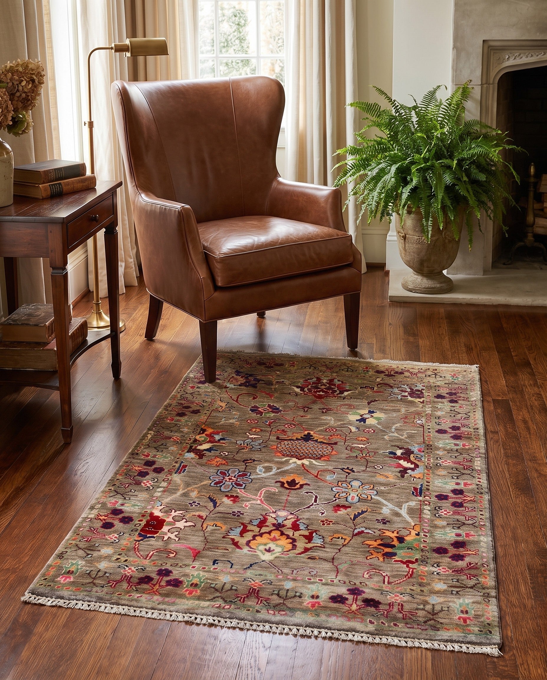 3' 3 x 4' 11 Hand Knotted Ariana Ziegler Rug