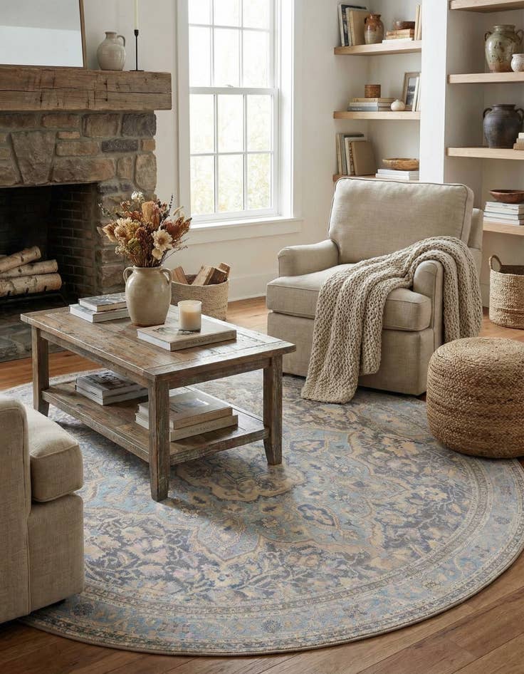 Detail image of 7' 6 x 7' 6 Timeless Round Rug