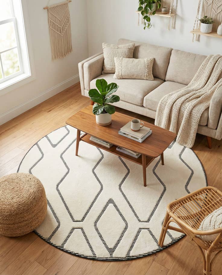 Detail image of 6' x 6' Prismatic Round Rug