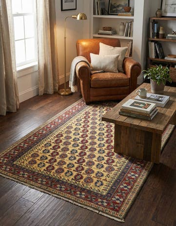 4' x 5' 6 Hand Knotted Kazak Rug