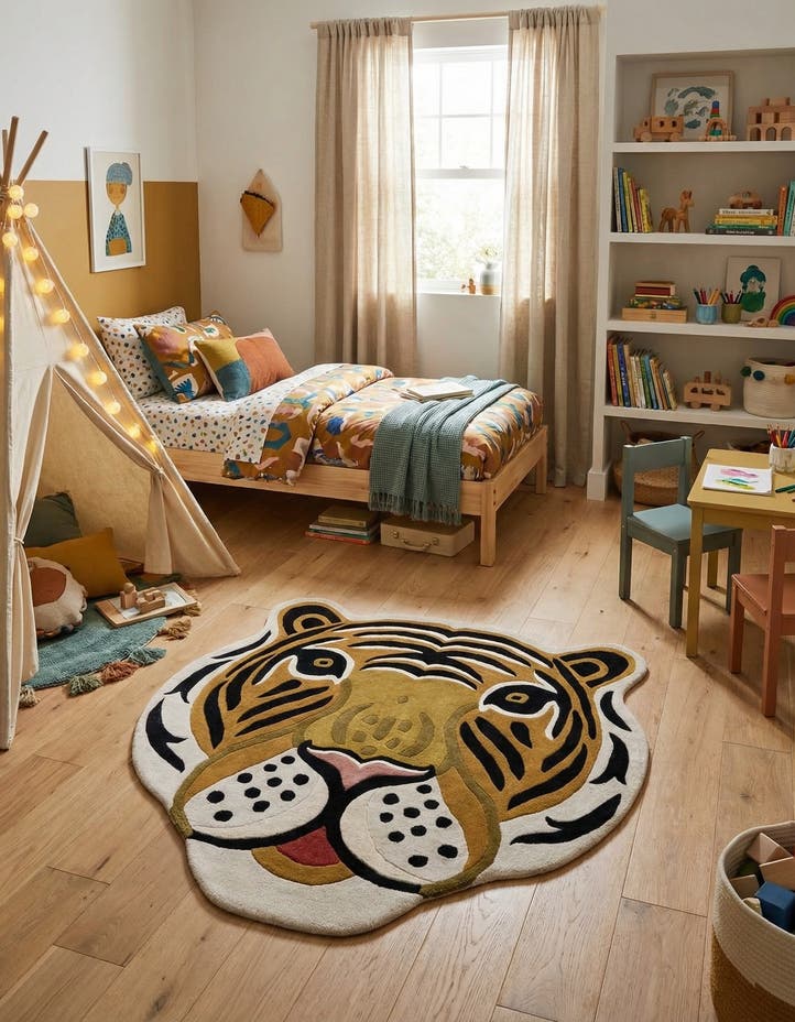 5' 1 x 5' 1 Playtime Kids Wool Free...