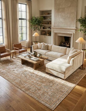 9' 7 x 12' 2 Hand Knotted Ultra Vintage Persian Wool Rug