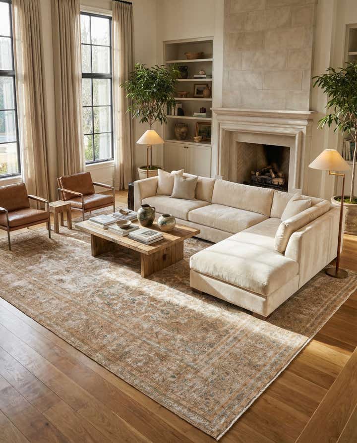 9' 7 x 12' 2 Hand Knotted Ultra Vintage Persian Wool Rug