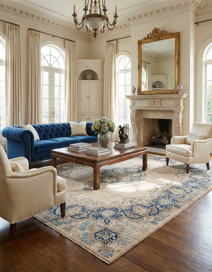 Detail image of 9' 1 x 11' 10 Vintage Royal Rug