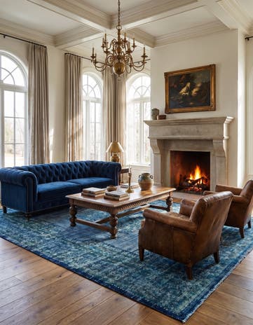 9' 1 x 12' 1 Vintage Royal Wool Rug