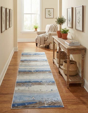 2' 7 x 10' Gabbeh Runner Rug