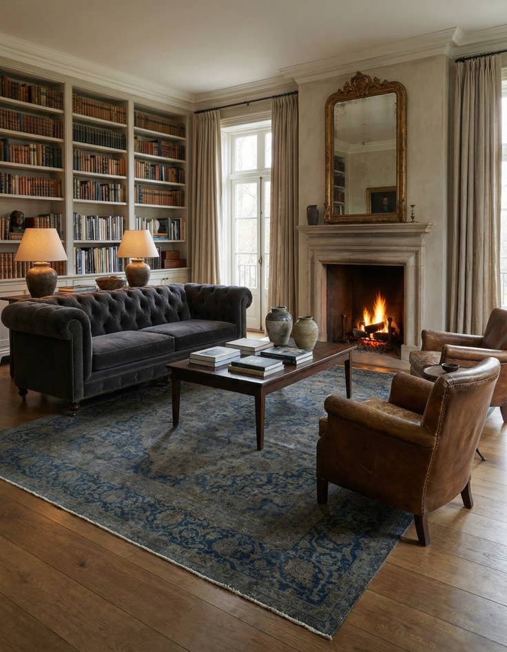 Detail image of 7' 9 x 10' 10  Hand Knotted Ultra Vintage Persian Wool Rug