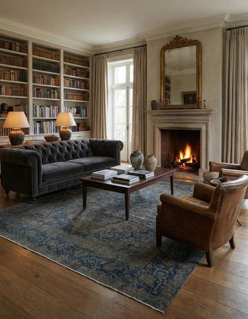 7' 9 x 10' 10 Hand Knotted Ultra Vintage Persian Wool Rug