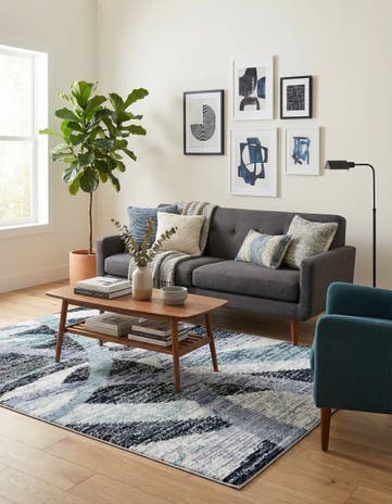 Gray and Ivory Tucson Rug