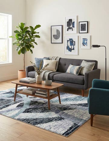 Gray and Ivory Tucson Rug