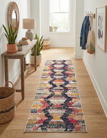 2' x 6' Washable Vivid Runner Rug
