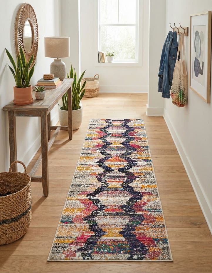 2' x 6' Washable Vivid Runner Rug