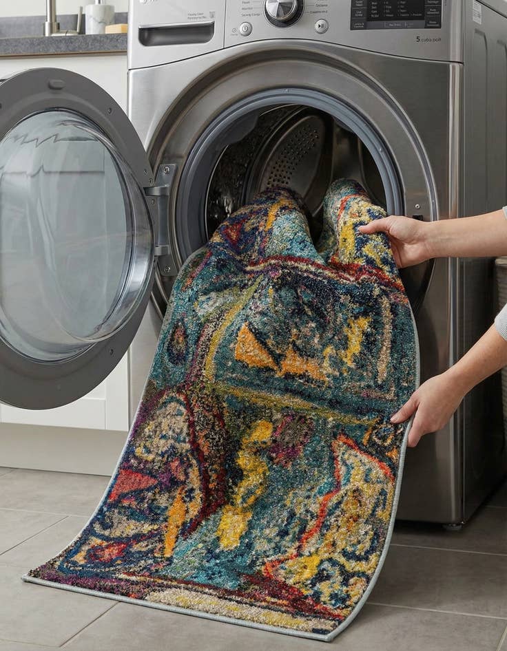 Detail image of 2' x 5'  Washable Haerfest Runner Rug