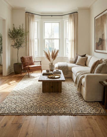 6' 6 x 9' 8 Hand Knotted Darya Wool Rug