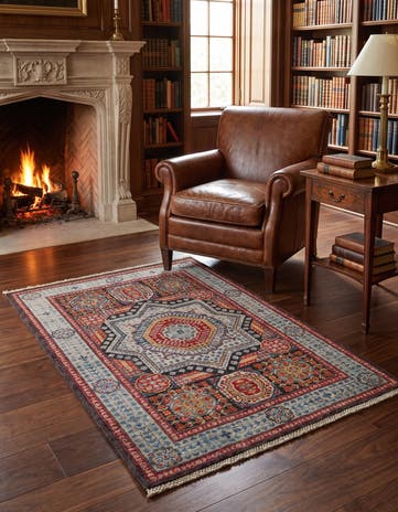 3' 4 x 5' Hand Knotted Mamluk Ziegler Rug
