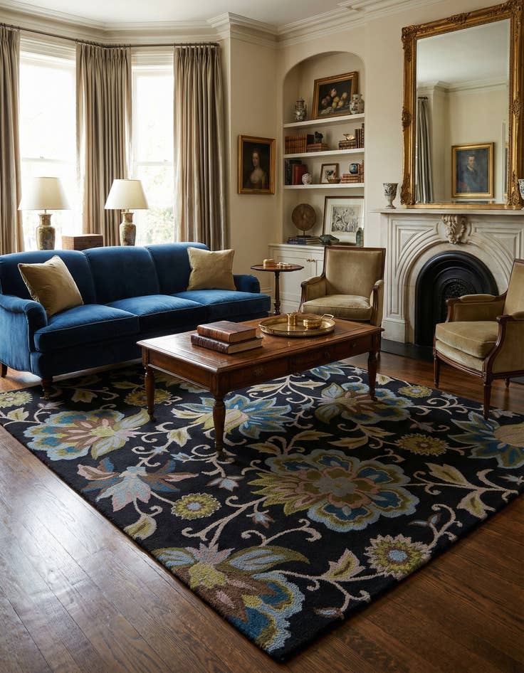 Detail image of 8' x 10' Agra Rug
