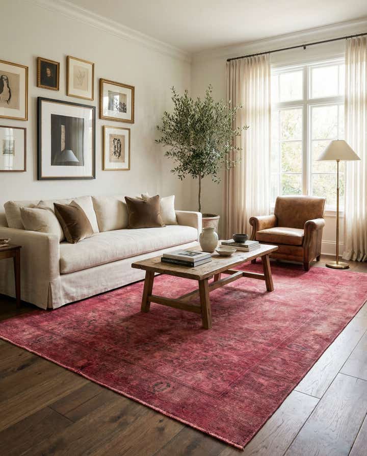 6' x 9' 1 Hand Knotted Ultra Vintage Persian Wool Rug