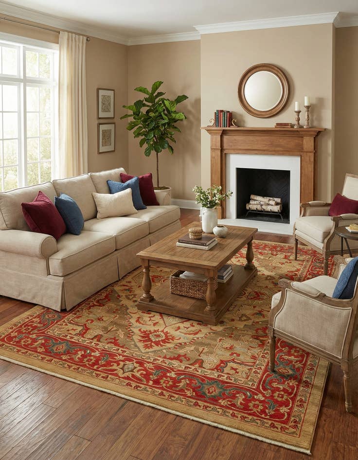 Detail image of 10' x 13' Serapi Rug