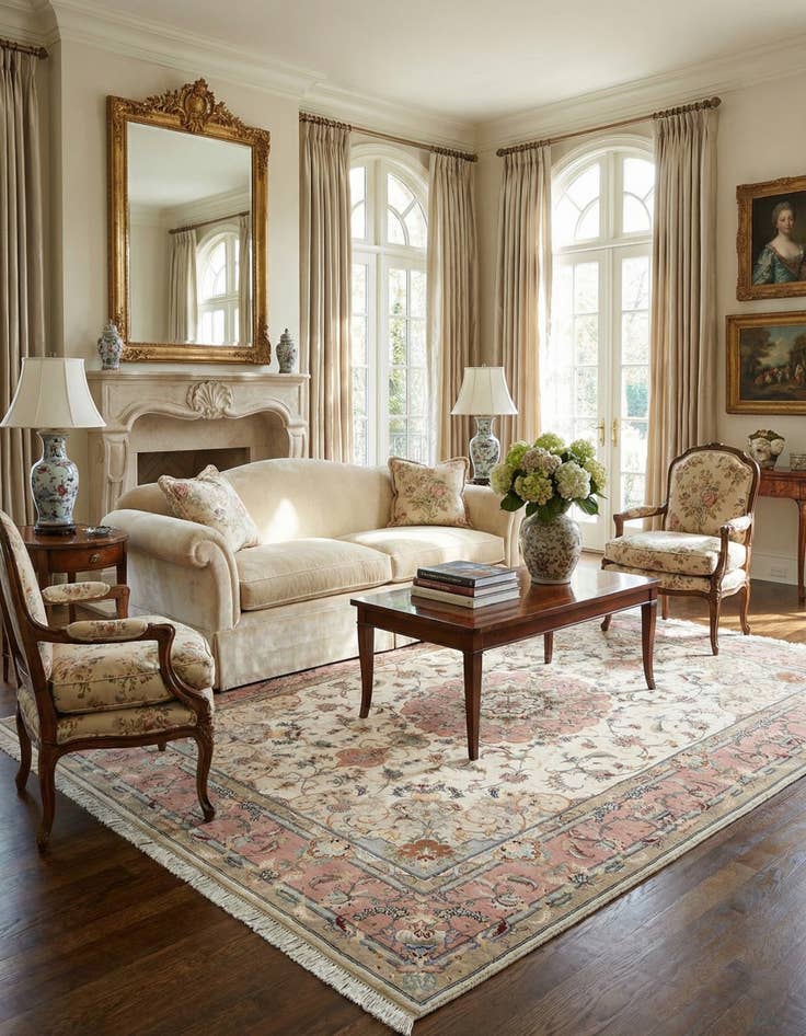 Detail image of 4' 11 x 6' 8 Tabriz Rug