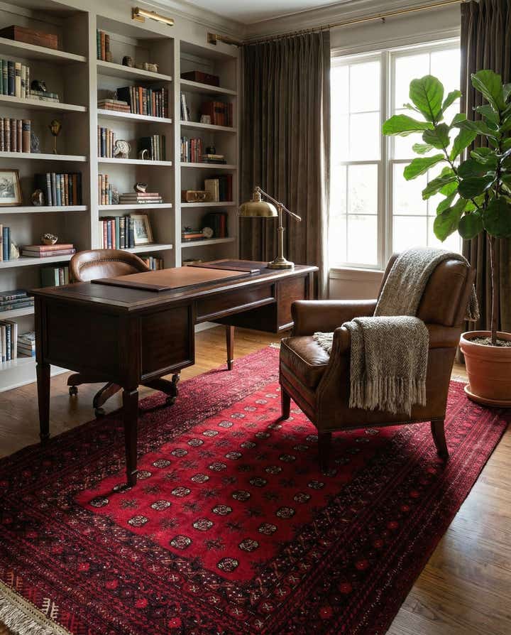 6' 6 x 9' 5 Hand Knotted Afghan Akhche Wool Rug