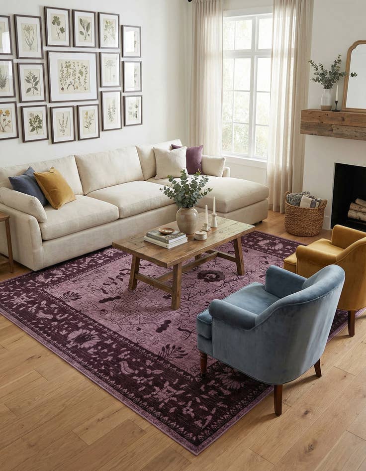 Detail image of  10' x 10' Miranda Square Rug