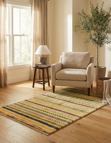 2' 7 x 4' 1 Hand Knotted Modern Ziegler Rug
