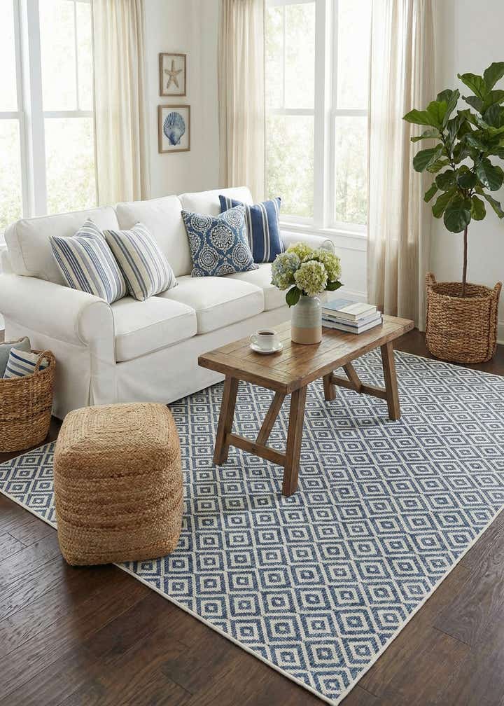 7' x 10' Easy-Clean Jill Zarin Costa Rica Indoor / Outdoor Rug