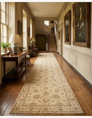 5' x 19' Hand Knotted Peshawar Ziegler Runner Rug
